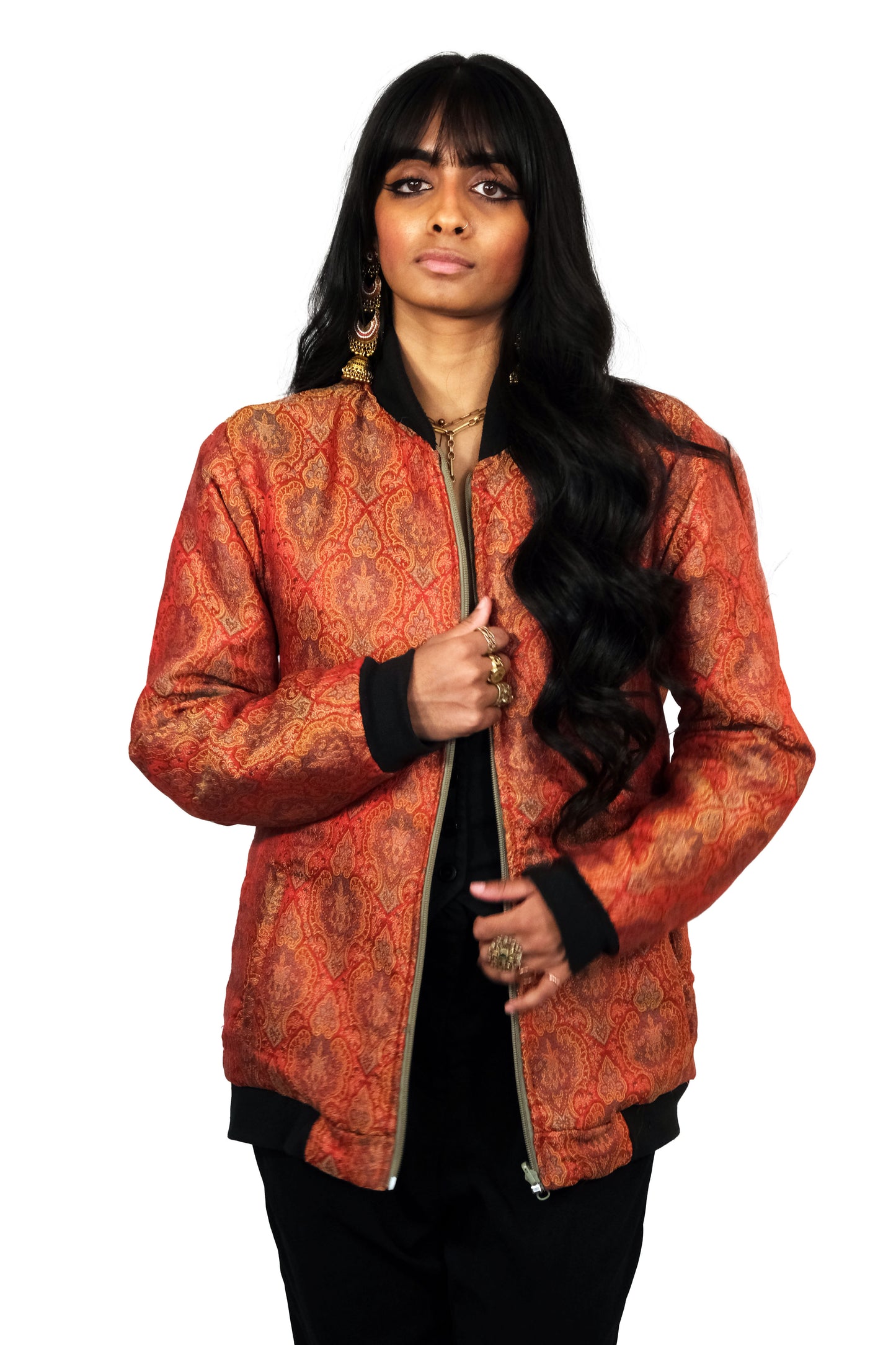 Limited: Ultralight Jacket in Red Jamawar