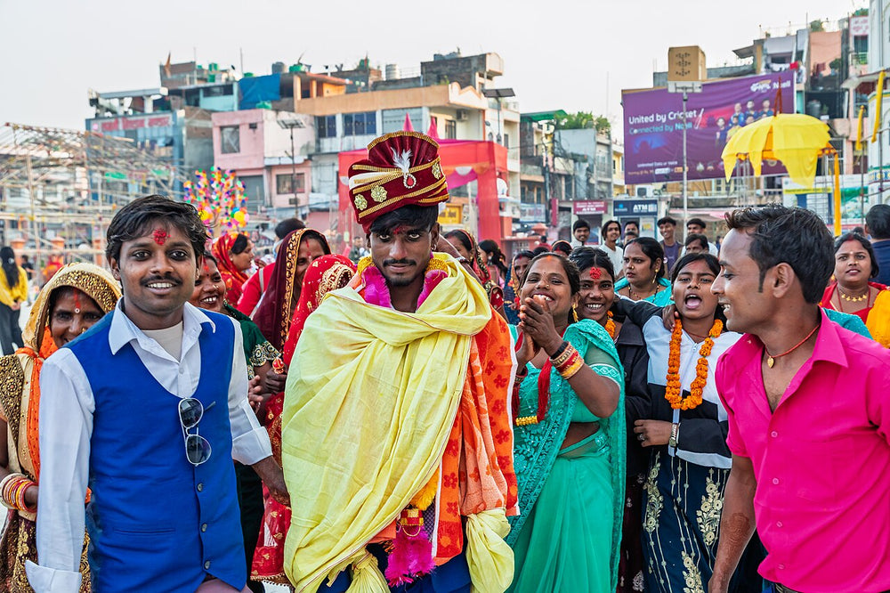 Janti groom procession in Janakpur, South Asian wedding