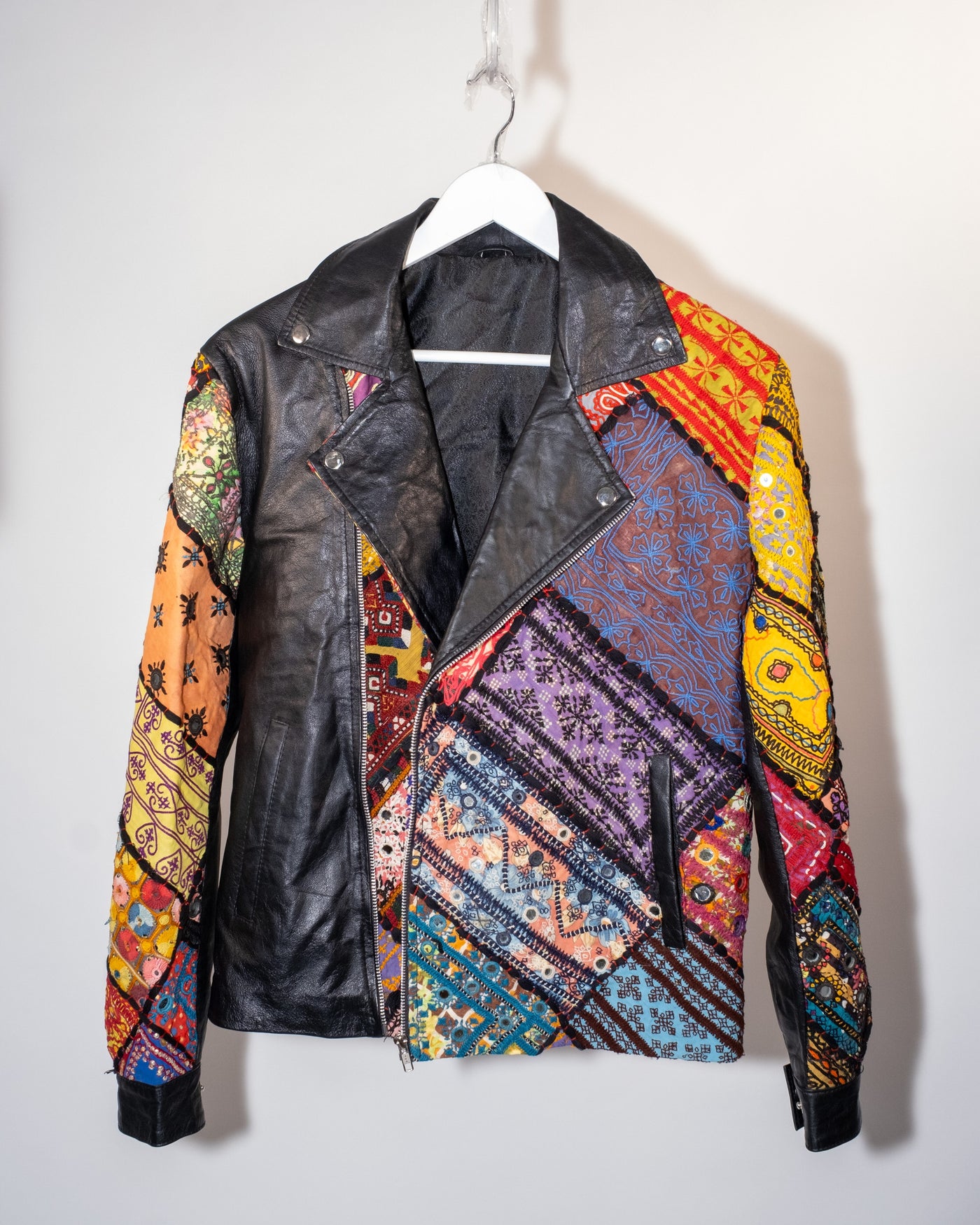 Ralli Leather Jacket — No. 03 — Regular Full Patchwork — Size S